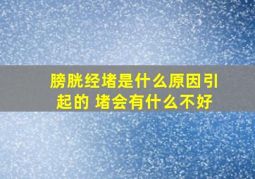 膀胱经堵是什么原因引起的 堵会有什么不好